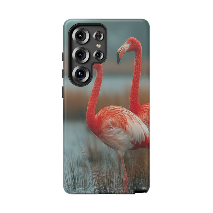 Flamingo's bij Water en Riet