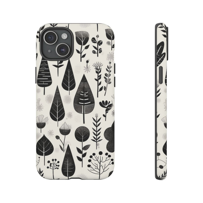 Monochroom Botanisch Patroon