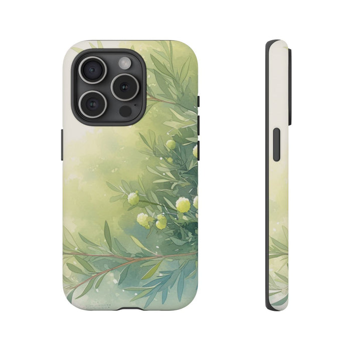 Groene Botanische Waterverf Illustratie
