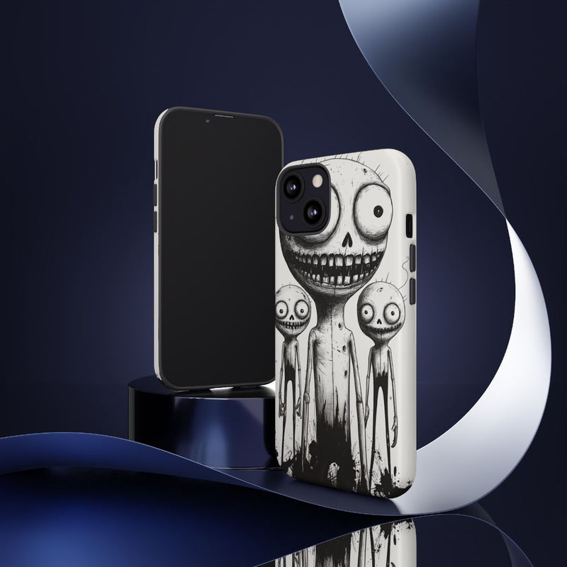 Slanke Griezelige Monsters Lijntekening