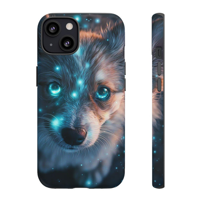 Schattige Puppy met Lichtgevende Ogen