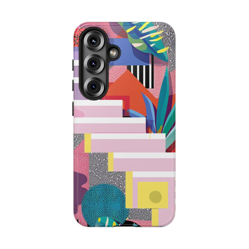 Kleurrijk Abstract Geometrisch en Botanisch Ontwerp