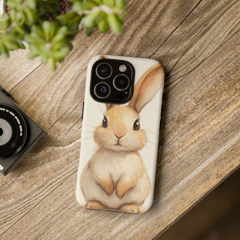 Lieve Beige Konijnenillustratie
