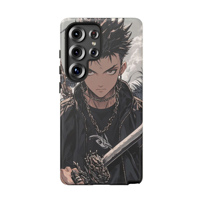 Anime Strijder met Kettingen en Draak