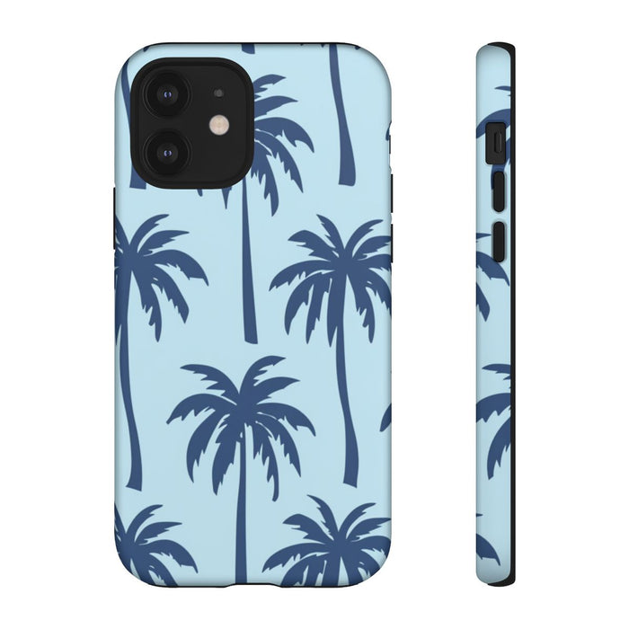 Blauw Palmbomenpatroon