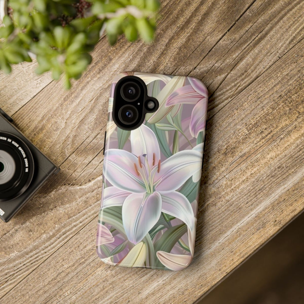 Pastelkleurige Paaslelies Bloemenpatroon