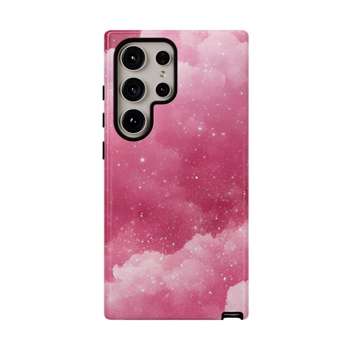 Roze Glitterwolkenstructuur