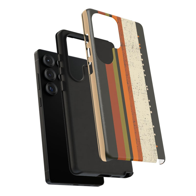 Retro Verticale Strepen en Stippenpatroon