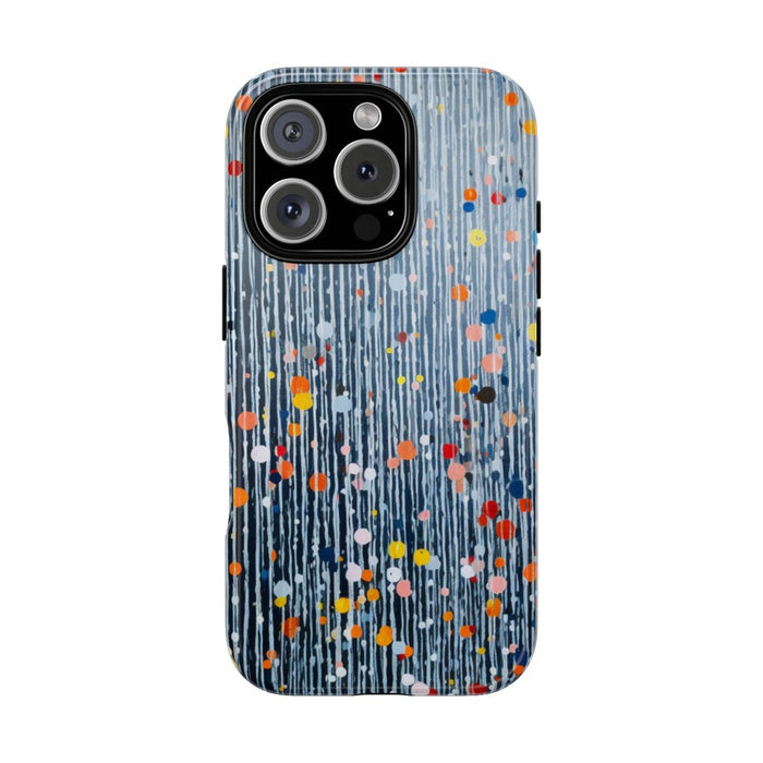 Kleurrijk Abstract Patroon met Dots en Lijnen