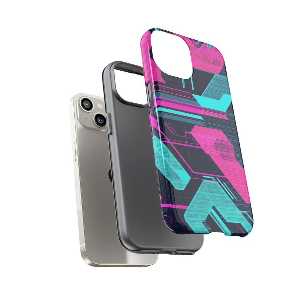 Neon Geometrisch Cyberpunkpatroon