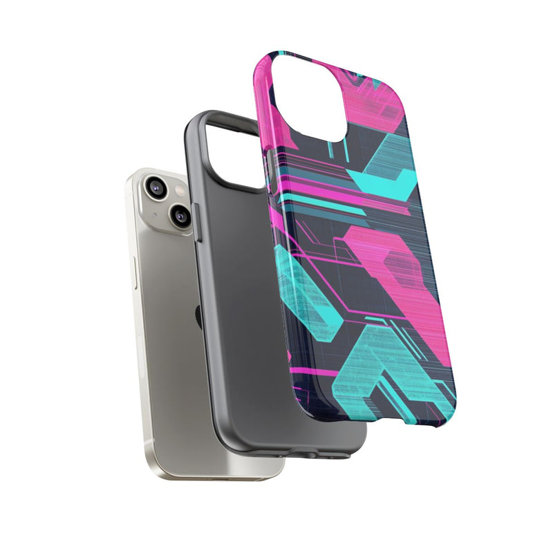 Neon Geometrisch Cyberpunkpatroon