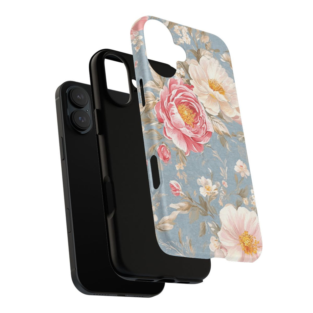 Romantisch Roze-Wit Bloemenpatroon