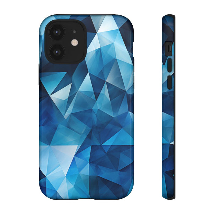Blauw Geometrisch Driehoekenpatroon