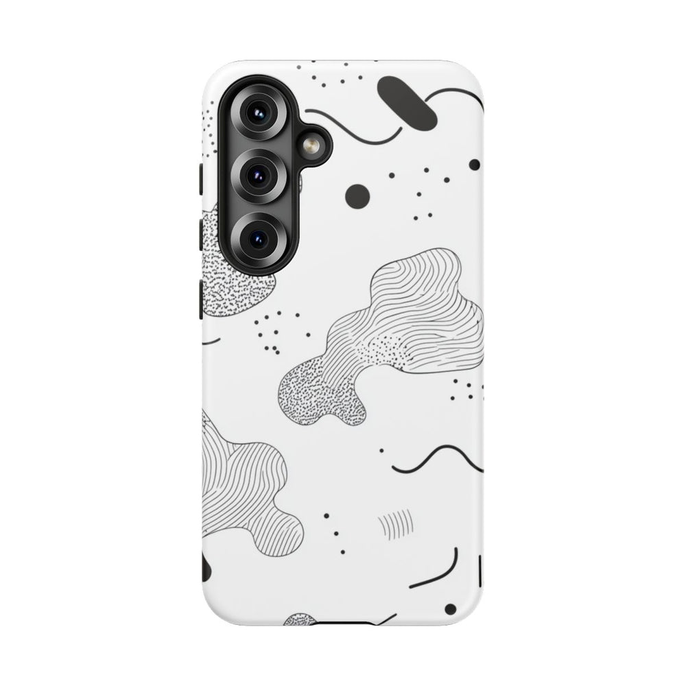 Abstract Zwart-Wit Minimalistisch Patroon