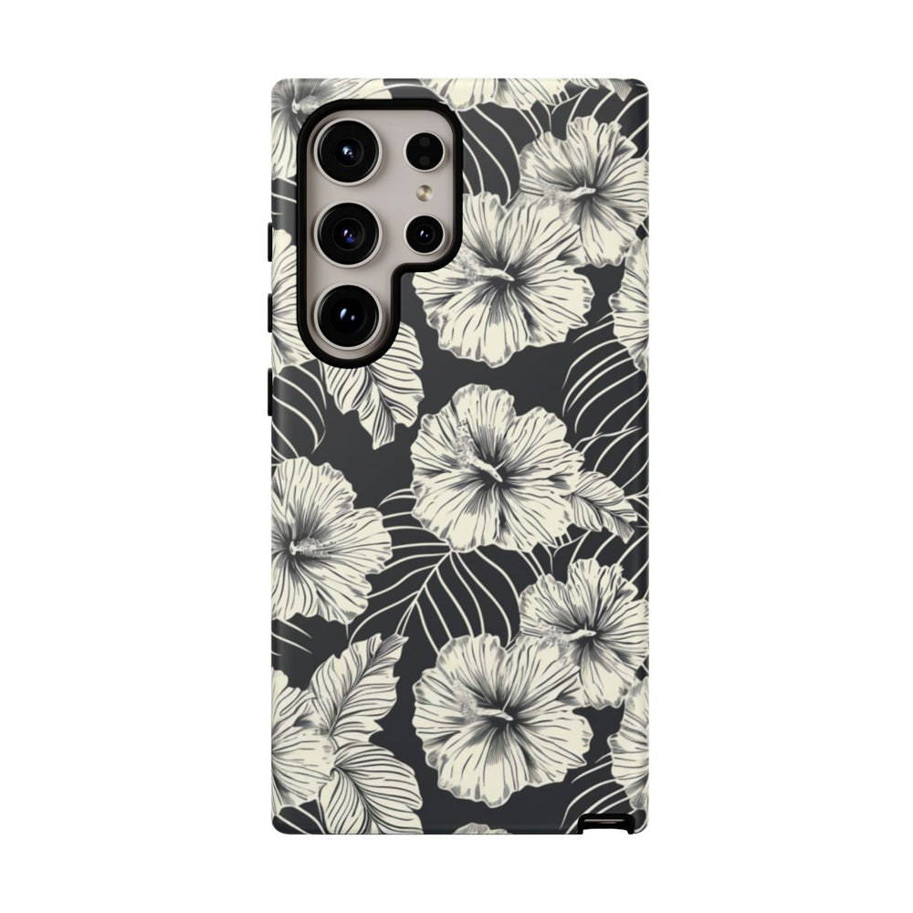 Monochroom Bloemenpatroon
