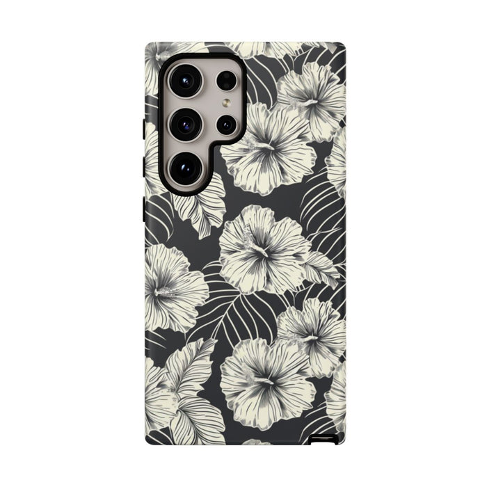 Monochroom Bloemenpatroon