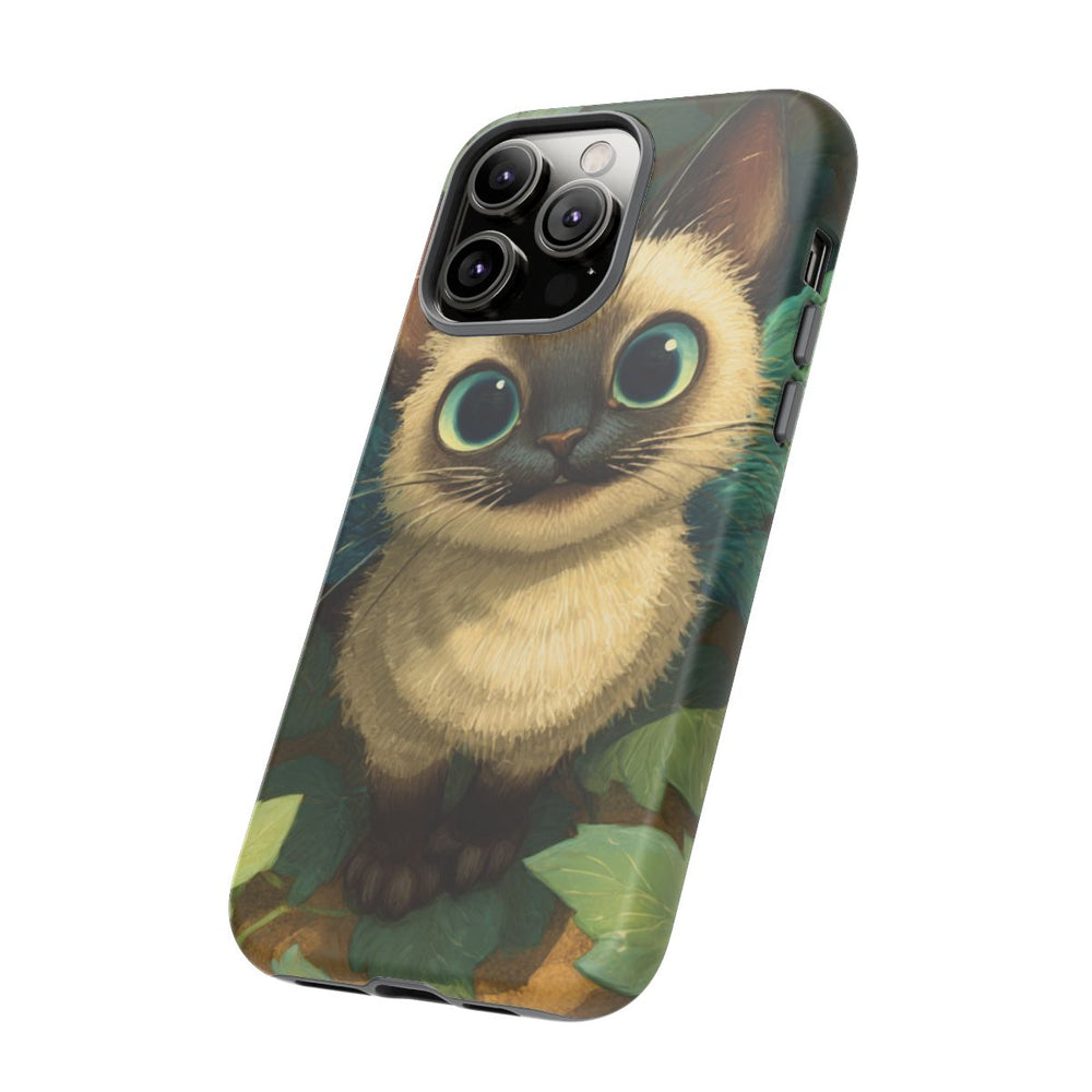 Siamese Katje met Blauwe Vleugels