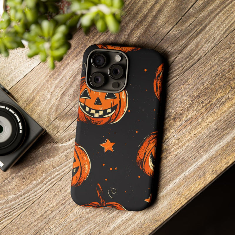 Grunge Halloween Pompoenenpatroon