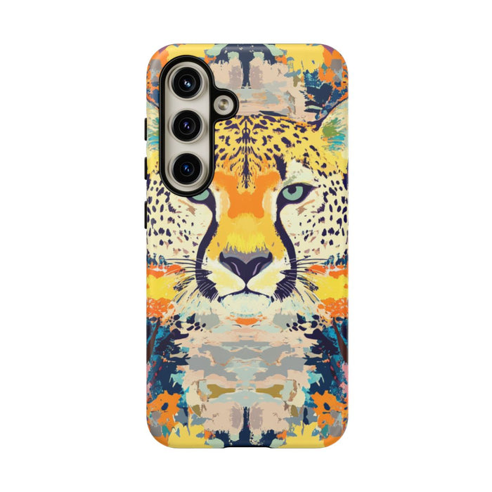 Abstracte Cheetakop met Kleurrijk Patroon