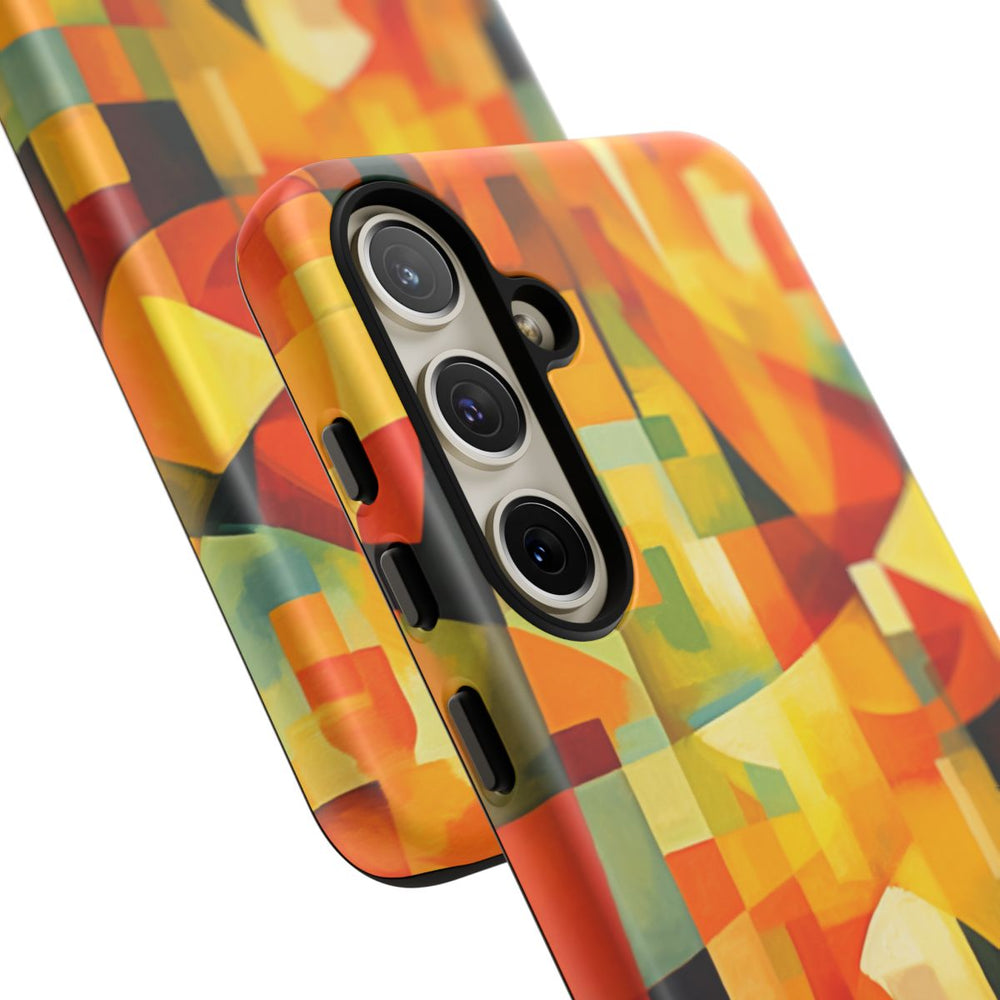 Abstracte Geometrische Vormen in Warme Kleuren
