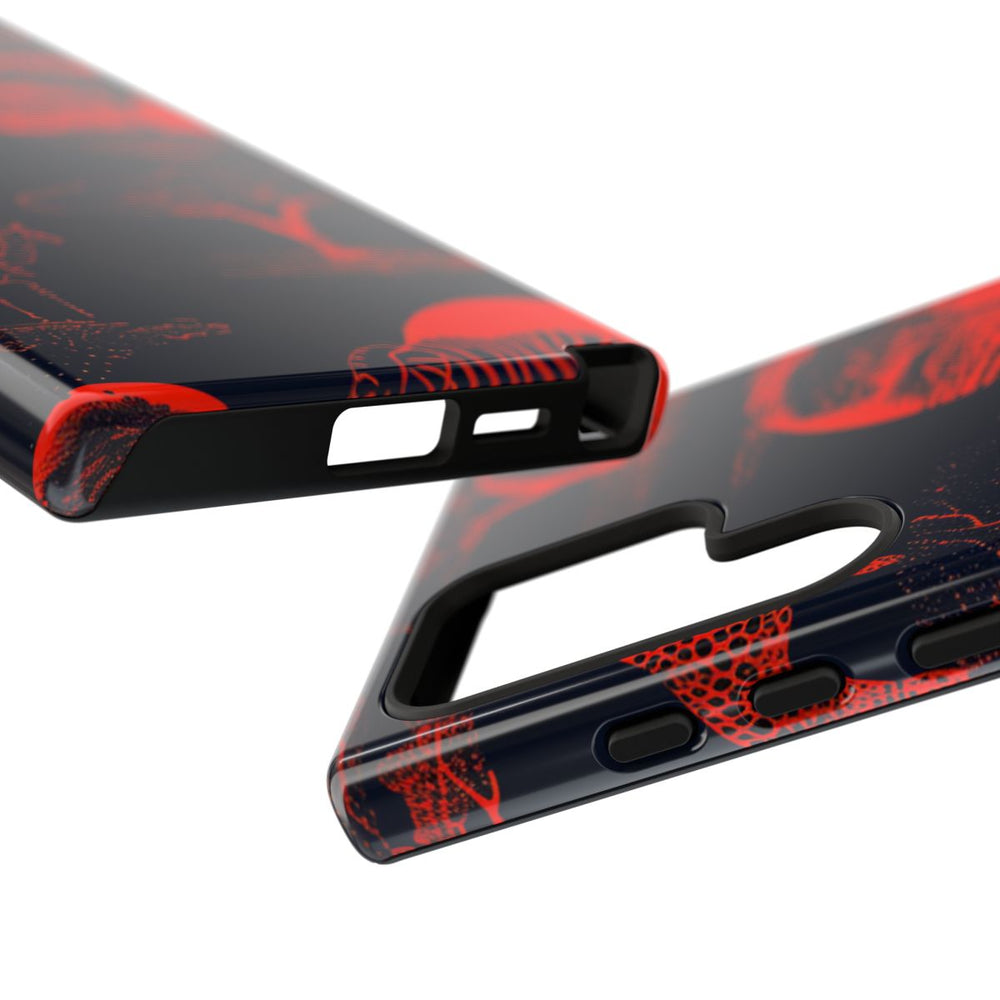 Rood Neon Afrikaans Dierenpatroon