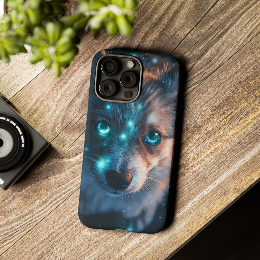 Schattige Puppy met Lichtgevende Ogen