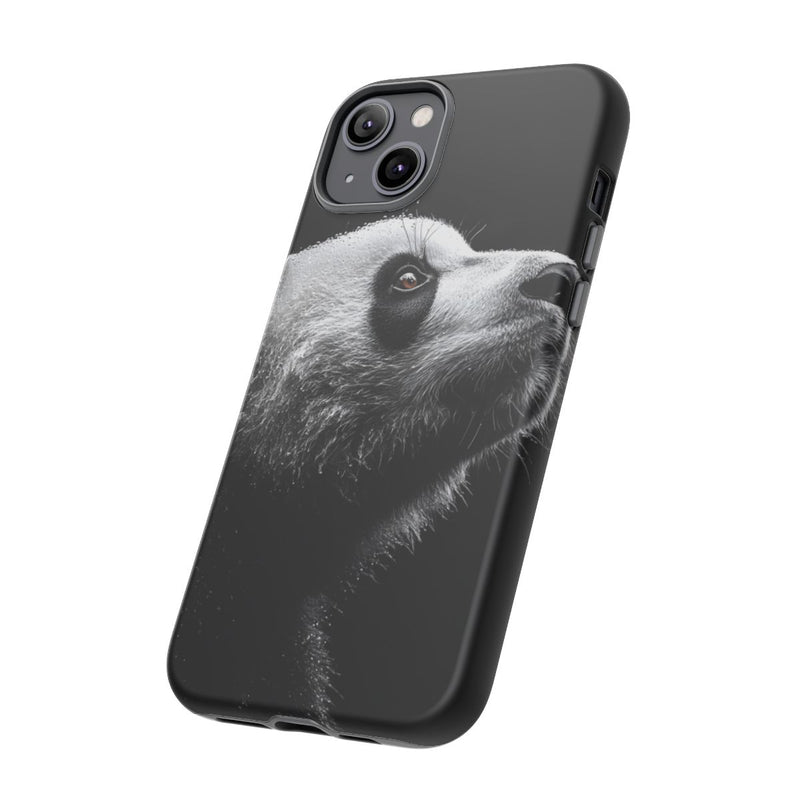 Gedetailleerde Zijaanzicht van Panda met Bruine Ogen