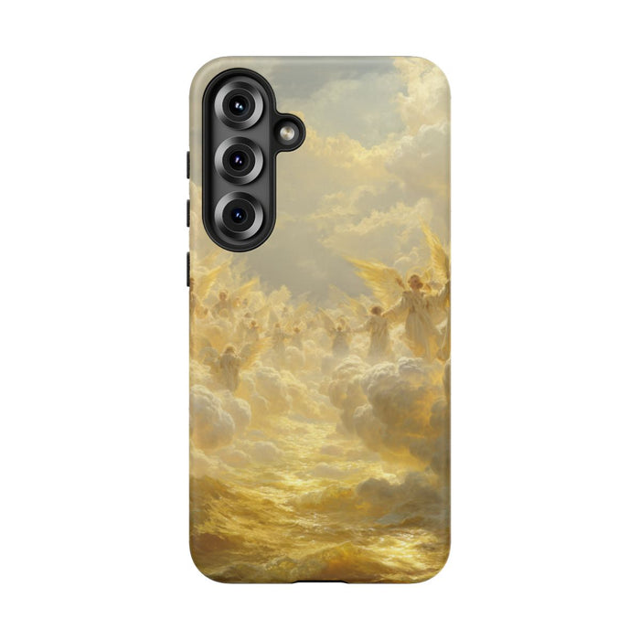 Gouden Engelen tussen Wolken en Licht