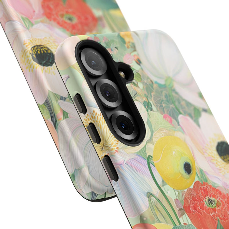 Lichte Pastelbloemen met Vogels