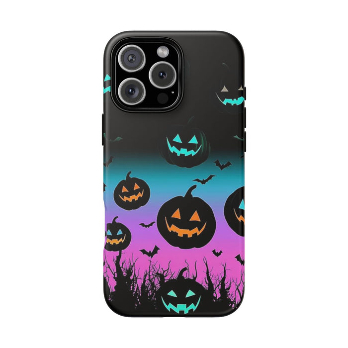 Gloeiende Halloween Pompoenen en Vleermuizen