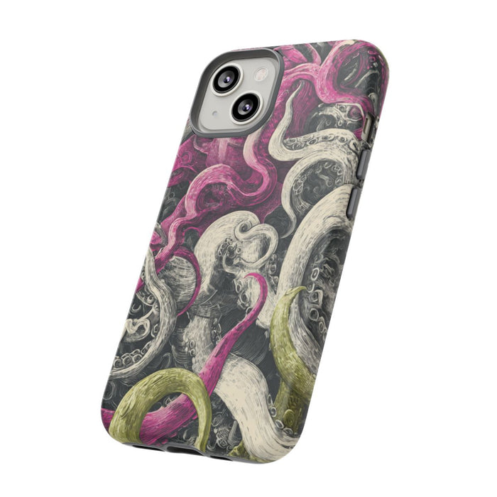 Gedetailleerd Tentakelpatroon met Wervelende Swirls