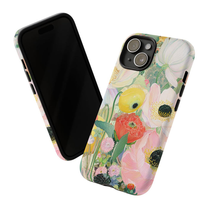 Lichte Pastelbloemen met Vogels