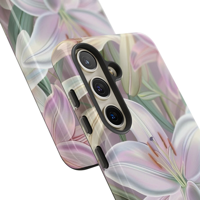 Pastelkleurige Paaslelies Bloemenpatroon