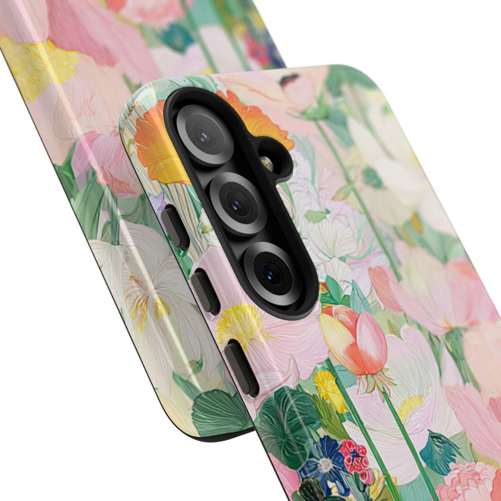 Fraaie Pastelkleurige Bloementuin