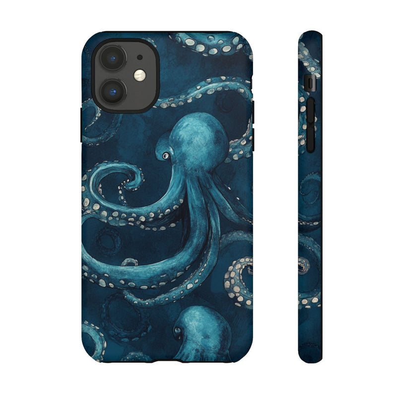 Blauw Octopus Tentakelpatroon