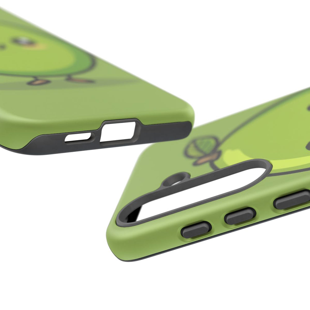 Schattige Groene Avocado in Cartoonstijl