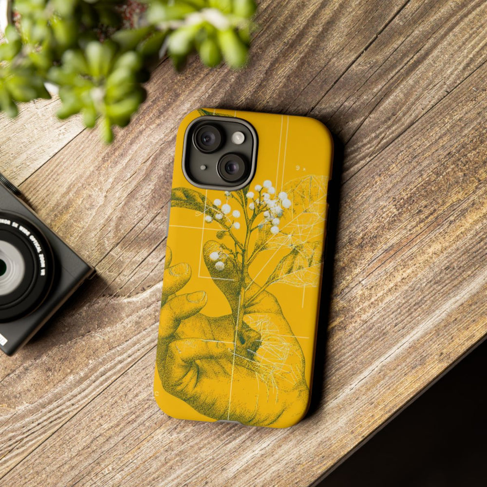 Hand met Botanische Bladeren en Bessen Illustratie