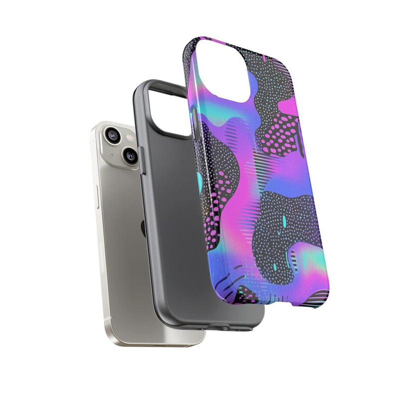 Abstract Neon Vaporwave Patroon