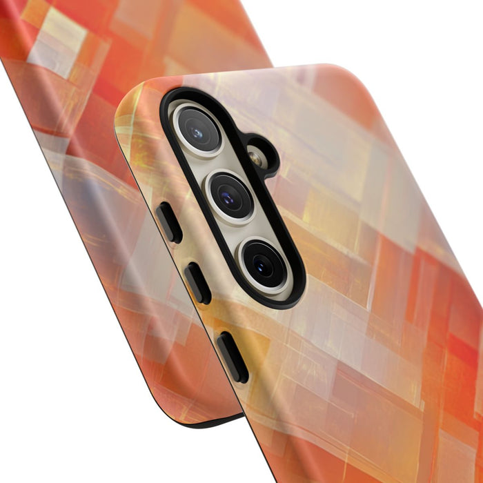 Abstract Oranje Geometrisch Patroon