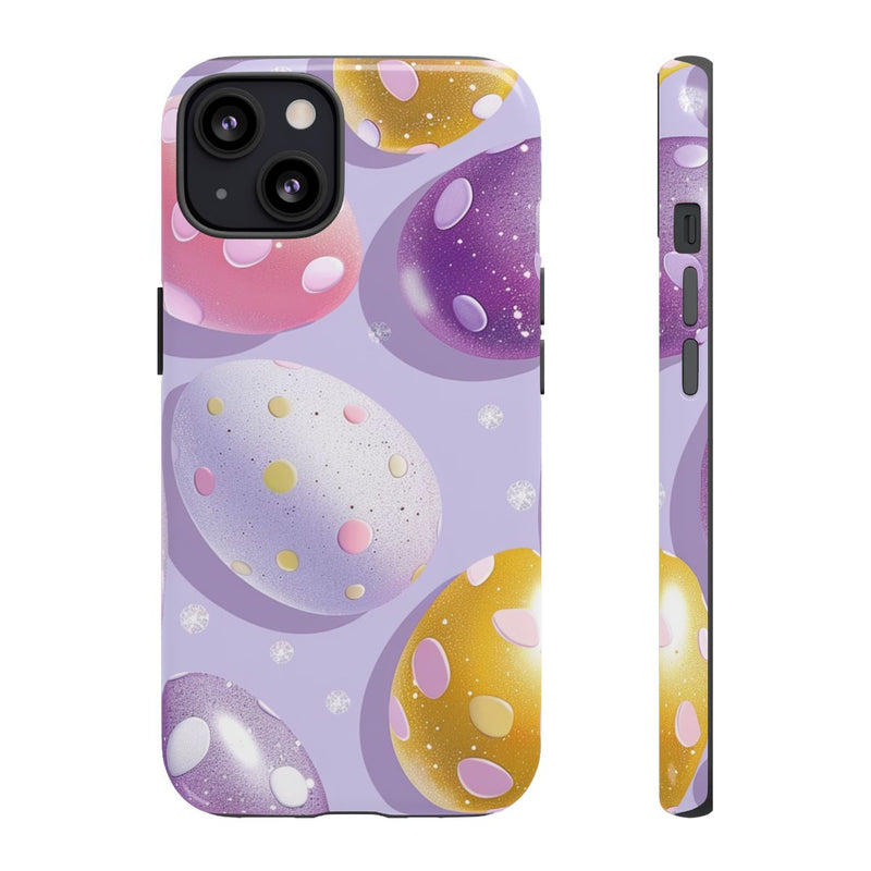 Glanzende Paaseieren met Stippenpatroon