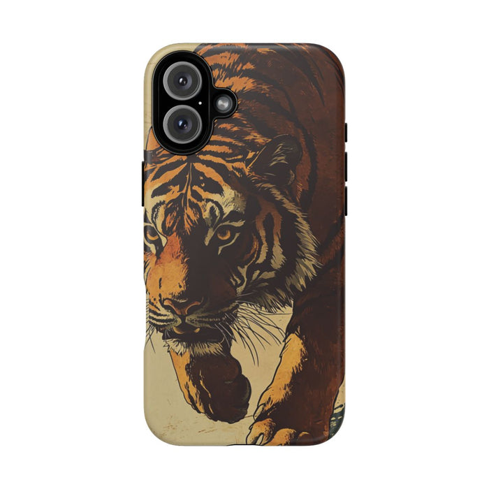 Vintage Stijl Tijgerillustratie